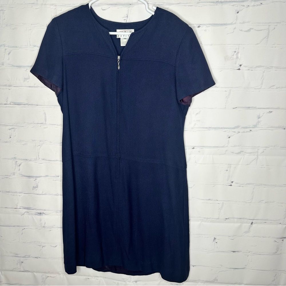 Talbots petite size 10 navy blue dress